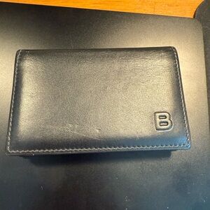 Balenciaga Leather Card Holder Wallet